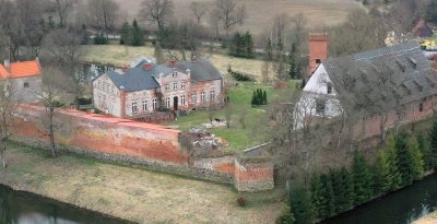Ruiny zamku krzyżackiego w Zamku Kiszewskim