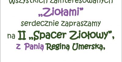 II Spacer Ziołowy z Reginą Umerską