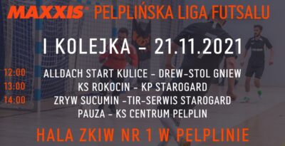 MAXXIS Pelplińska Liga Futsalu - I kolejka