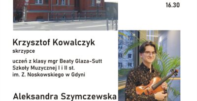 Koncert Krzysztof Kowalczyk (skrzypce) i Aleksandra Szymczewska (fortepian) -Starogard Gdański
