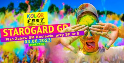 Dzień Kolorów Holi w Starogardzie Gd.