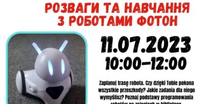 Wakacyjna biblioteka: Zabawa i nauka z robotami Photon