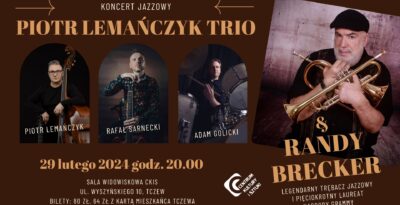 Piotr Lemańczyk Trio feat. Randy Brecker - koncert