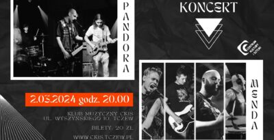 PANDORA + MENDA – koncert Tczew
