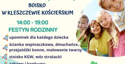 Festyn Rodzinny z okazji Dnia Dziecka w Kleszczewie Kościerskim
