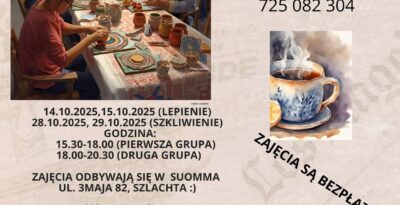 Zajęcia ceramiki w Szlachcie