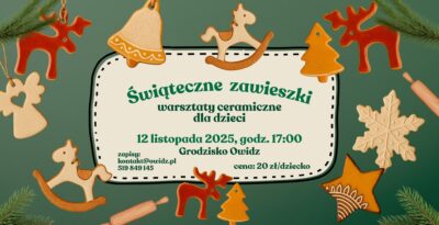 Warsztaty świąteczne z lepienia gliny w Grodzisku Owidz