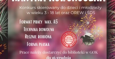 Konkurs na Najpiękniejszą Kartkę Noworoczną w Gminie Kaliska