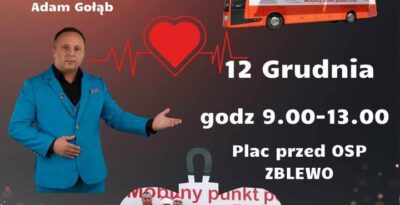 X AKCJA POBORU KRWI W ZBLEWIE