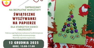 Świąteczne wyszywanki na papierze