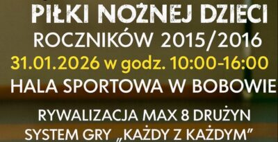 Turniej Halowej Piłki Nożnej – roczniki 2015/2016 w Bobowie