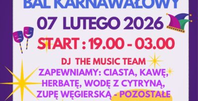 Bal Karnawałowy w Lubichowie 2026