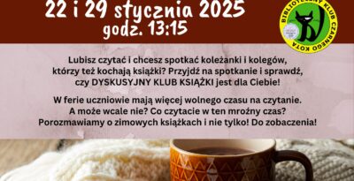 Zimowe spotkania z książką - Dyskusyjny Klub Książki dla Dzieci