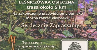 Spacer z leśnikiem w Osiecznej