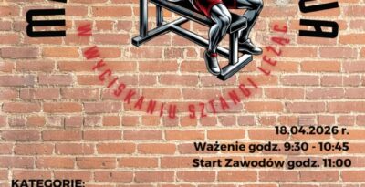 Mistrzostwa Tczewa w Wyciskaniu Sztangi Leżąc 2026
