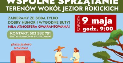 Wspólne sprzątanie terenów przy Jeziorach Rokickich