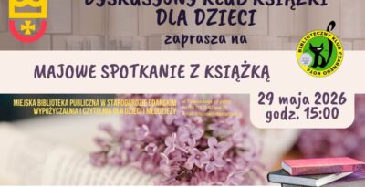 Majowe spotkanie z książką – Dyskusyjny Klub Książki dla Dzieci