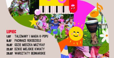 Wakacyjne Warsztaty Dla Dzieci w CKiS Tczew - 19 sierpnia W rytmie uczuć”