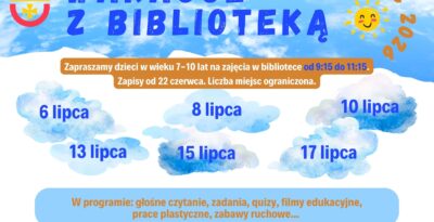 Wakacje z biblioteką - lipiec 2026