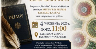 Narodowe Czytanie 2026 – „Dziady” Adama Mickiewicza w Pelplinie