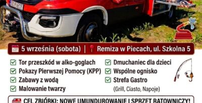Piknik Strażacki i Zawody Wędkarskie dla młodzieży w Piecach