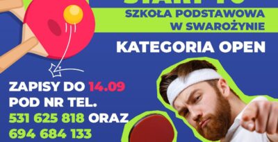 II TURNIEJ TENISA STOŁOWEGO W SWAROŻYNIE
