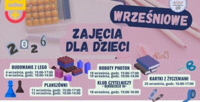 Wrześniowe zajęcia dla dzieci