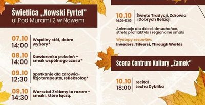 Jesień łączy pokolenia – wydarzenia w Nowem 2026