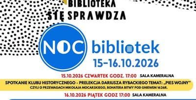 NOC BIBLIOTEK – „BIBLIOTEKA SIĘ SPRAWDZA” W GNIEWIE